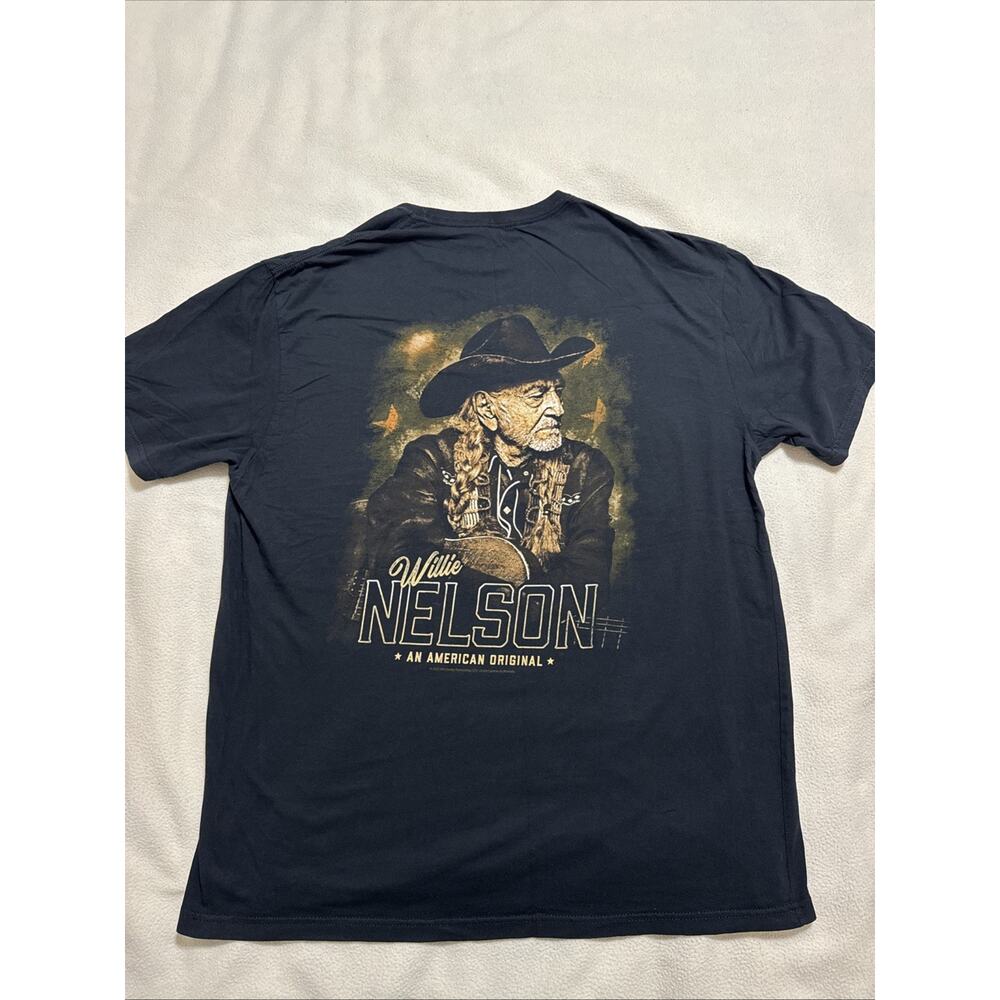 Willie Nelson MENS SIZE XXL American Original Black T Shirt Buck Wear